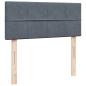 Preview: ARDEBO.de - Boxspringbett mit Matratze Dunkelgrau 120x200 cm Samt
