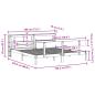 Preview: Massivholzbett ohne Matratze 180x200 Kiefernholz