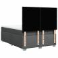 Preview: Boxspringbett mit Matratze Dunkelgrau 160x200 cm Stoff