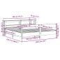 Preview: Massivholzbett ohne Matratze 180x200 Kiefernholz