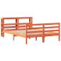 Preview: Massivholzbett ohne Matratze Wachsbraun 120x190 cm Kiefernholz
