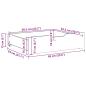 Preview: ARDEBO.de - Bettschubladen mit Rollen 2 Stk. 65x55x16 cm Massivholz Kiefer