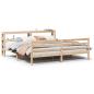 Preview: Bettgestell mit Kopfteil ohne Matratze 200x200 cm