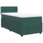 Preview: Boxspringbett mit Matratze Dunkelgrün 100x200 cm Samt