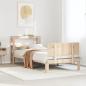 Preview: ARDEBO.de - Bettgestell mit Kopfteil ohne Matratze 90x200 cm