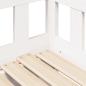 Preview: Tagesbett Ausziehbar mit Schubladen ohne Matratze Weiß 80x200cm