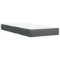 Preview: Boxspringbett mit Matratze Dunkelgrau 80x200 cm Stoff