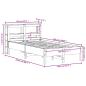 Preview: Massivholzbett ohne Matratze Weiß 120x200 cm Kiefernholz
