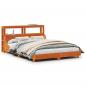 Preview: Massivholzbett ohne Matratze Wachsbraun 120x190 cm Kiefernholz