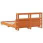 Preview: Massivholzbett ohne Matratze Wachsbraun 120x190 cm Kiefernholz