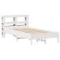 Preview: Massivholzbett ohne Matratze Weiß 120x190 cm Kiefernholz