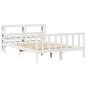 Preview: Massivholzbett ohne Matratze Weiß 160x200 Kiefernholz