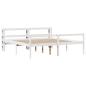 Preview: Seniorenbett mit Kopfteil ohne Matratze Weiß 180x200 cm