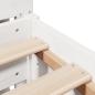 Preview: Massivholzbett ohne Matratze Weiß 160x200 Kiefernholz