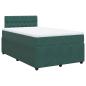 Preview: Boxspringbett mit Matratze Dunkelgrün 120x200 cm Samt