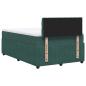 Preview: Boxspringbett mit Matratze Dunkelgrün 120x200 cm Samt