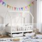 Preview: ARDEBO.de - Kinderbett mit Schubladen 70x140 cm Massivholz Kiefer