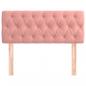 Preview: Kopfteil Rosa 90x7x78/88 cm Samt