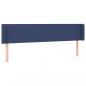Preview: LED Kopfteil Blau 203x16x78/88 cm Stoff