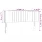 Preview: LED Kopfteil Hellgrau 147x16x78/88 cm Stoff