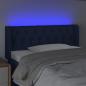 Preview: LED Kopfteil Blau 103x16x78/88 cm Stoff