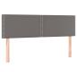 Preview: Boxspringbett mit Matratze Grau 140x200 cm Kunstleder