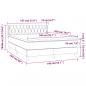 Preview: Boxspringbett mit Matratze Dunkelgrau 140x200 cm Stoff