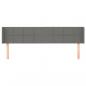 Preview: Kopfteil mit Ohren Dunkelgrau 203x16x78/88 cm Stoff