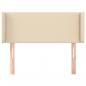 Preview: Kopfteil mit Ohren Creme 103x16x78/88 cm Stoff