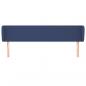 Preview: Kopfteil mit Ohren Blau 183x23x78/88 cm Stoff