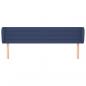 Preview: Kopfteil mit Ohren Blau 183x23x78/88 cm Stoff