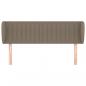Preview: Kopfteil mit Ohren Taupe 147x23x78/88 cm Stoff