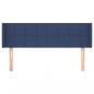 Preview: Kopfteil mit Ohren Blau 147x16x78/88 cm Stoff