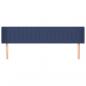 Preview: Kopfteil mit Ohren Blau 163x16x78/88 cm Stoff