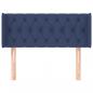 Preview: Kopfteil mit Ohren Blau 103x16x78/88 cm Stoff