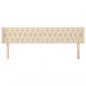 Preview: Kopfteil mit Ohren Creme 183x16x78/88 cm Stoff