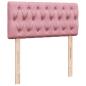 Preview: Boxspringbett mit Matratze Rosa 90x200 cm Samt