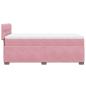Preview: Boxspringbett mit Matratze Rosa 90x200 cm Samt