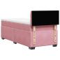 Preview: Boxspringbett mit Matratze Rosa 90x200 cm Samt