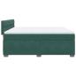 Preview: Boxspringbett mit Matratze Dunkelgrün 180x200 cm Samt