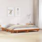 Preview: ARDEBO.de - Massivholzbett ohne Matratze Wachsbraun 180x200 Kiefernholz