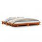 Preview: Massivholzbett ohne Matratze Wachsbraun 180x200 Kiefernholz