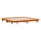 Preview: Massivholzbett ohne Matratze Wachsbraun 180x200 Kiefernholz