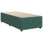 Preview: Boxspringbett mit Matratze Dunkelgrün 90x200 cm Samt