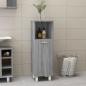 Preview: ARDEBO.de - Badschrank Grau Sonoma 30x30x95 cm Holzwerkstoff