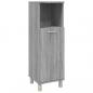 Preview: Badschrank Grau Sonoma 30x30x95 cm Holzwerkstoff