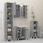 Preview: Badschrank Grau Sonoma 30x30x95 cm Holzwerkstoff