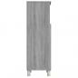Preview: Badschrank Grau Sonoma 30x30x95 cm Holzwerkstoff