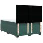 Preview: Boxspringbett mit Matratze Dunkelgrün 140x200 cm Samt