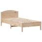 Preview: Massivholzbett ohne Matratze 75x190 cm Kiefernholz